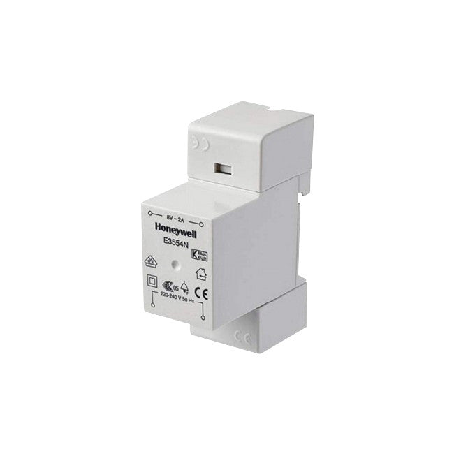 HONE3554N - 8V 2A BELL TRANSFORMER - DIN / SURFACE MOUNT - HONEYWELL