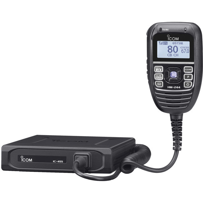 IC455 - 5W 80CH 12/24V UHF TRANSCEIVER - WITH NOISE CANCELLING MIC ICOM - ICOM