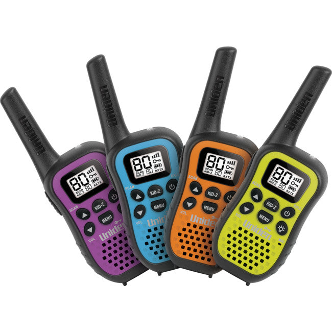 UH45-4 - 80CH 0.5W UHF HANDHELD CB - 4PK WITH KID-Z MODE - UNIDEN