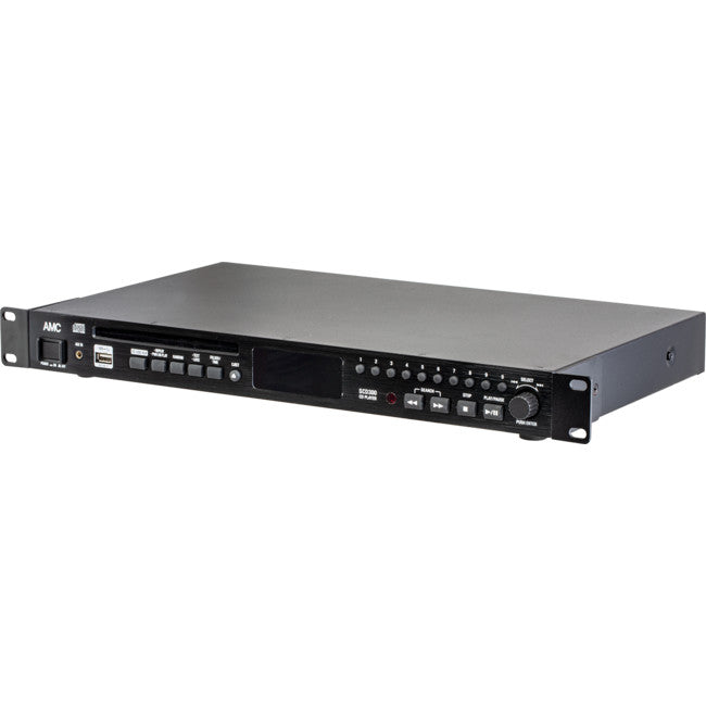 SCD300 RACK MOUNT SINGLE CD PLAYER BALANCED & UNBALANCED O/P AMC SCD-300
