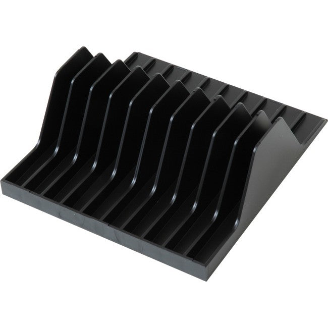 1A050BK - SINGLE CD CASE FLIP TRAY - HOLDS 10 CD CASES - FISCHER PLASTIC