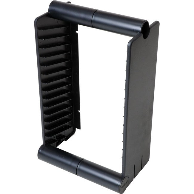 1A056BK 15 UNIT DVD RACK / STAND FISCHER PLASTIC FISCHER PLASTIC 1A-056-BLACK