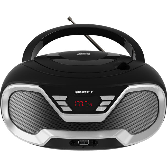 CD200BLK PORTABLE BLUETOOH CD PLAYER OAKCASTLE BOOMBOX BLACK MAJORITY MY-1000002731