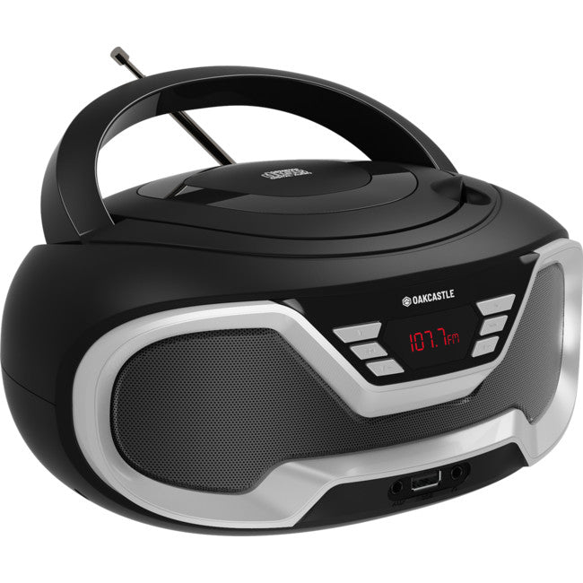 CD200BLK PORTABLE BLUETOOH CD PLAYER OAKCASTLE BOOMBOX BLACK MAJORITY MY-1000002731