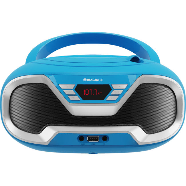 CD200BLU PORTABLE BLUETOOH CD PLAYER OAKCASTLE BOOMBOX BLUE MAJORITY 08881791