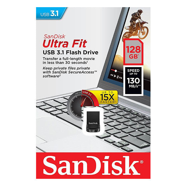 CZ430-128GB USB3.1 FLASH DRIVE 128GB ULTRA FIT SANDISK SDCZ430-128G