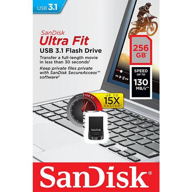 CZ430-256GB USB3.1 FLASH DRIVE 256GB ULTRA FIT SANDISK SDCZ430-256G