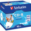 VCDR-10P 10PK CD-R JEWEL CASE 52X 80MIN / 700MB VERBATIM 41846