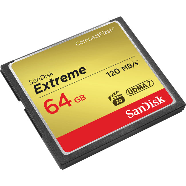CF64GB - 64GB COMPACT FLASH CARD - SANDISK EXTREME - SANDISK