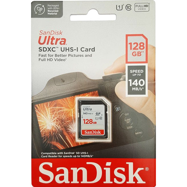 SD128ULTRA-140 SANDISK 128GB SDXC 140MB/S SANDISK 08920134