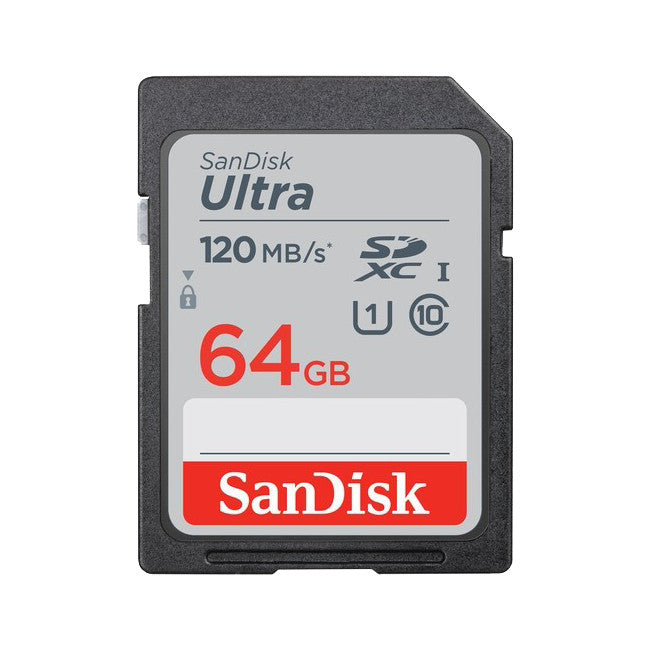 SD64ULTRA-120 SANDISK 64GB SDXC CARD 120MB/S CLASS 10 SANDISK SDSDUN4-064G-GN6IN