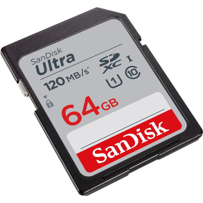 SD64ULTRA-120 SANDISK 64GB SDXC CARD 120MB/S CLASS 10 SANDISK SDSDUN4-064G-GN6IN