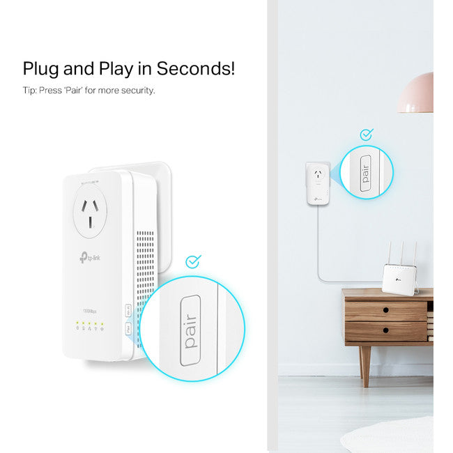 WPA8631PKIT - AC1300 POWERLINE EXTENDER KIT - TP-LINK