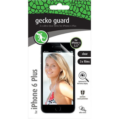 GG700230 GECKO CLEAR GUARD IPHONE6+ 3PK IPHONE 6 PLUS SCREEN PROTECTOR GECKO GG700230