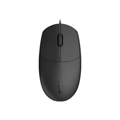 N100BK WIRED OPTICAL MOUSE 1600DPI BLACK - RAPOO RAPOO MIRP-N1162-BK