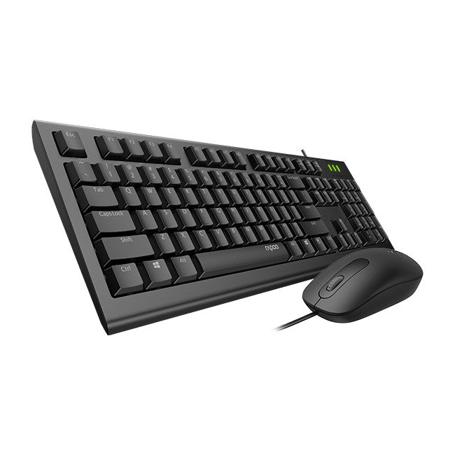 X120PRO WIRED OPTICAL MOUSE KEYBOARD RAPOO RAPOO KBRP-X120PRO-BK