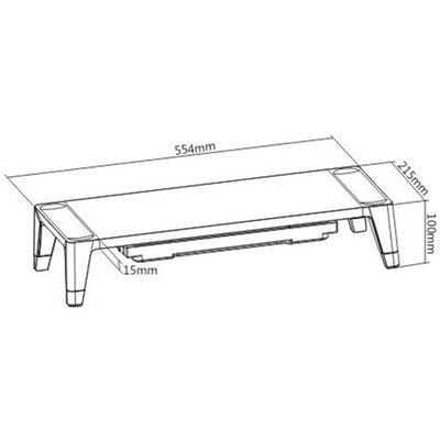 STB143 MONITOR RISER WITH DRAWER BRATECK BRATECK MABT-STB-143