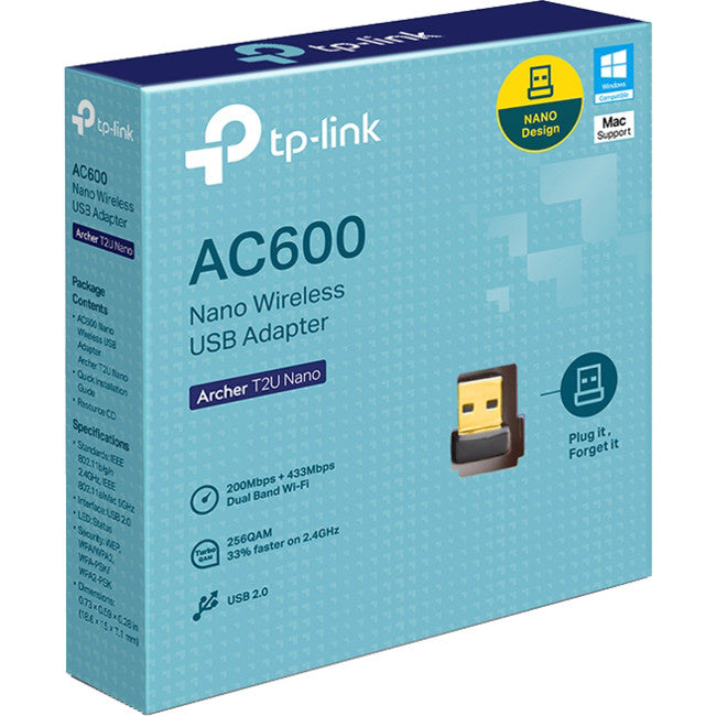 T2UNANO AC600 DUAL BAND NANO ADAPTER ARCHERT2UNANO TP-LINK ARCHER T2U NANO