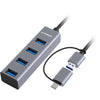 CU3H4G 4 PORT USB3.0 HUB+ C CONVERTER MBEAT MB-CU3H-4G