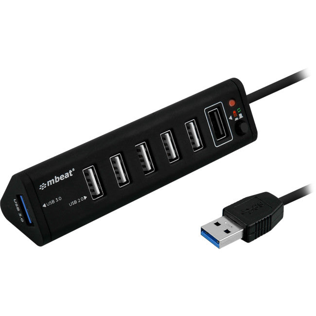 HUB716 7 PORT USB HUB AND CHARGER USB 3.0 & 2.0 MBEAT MB-HUB716