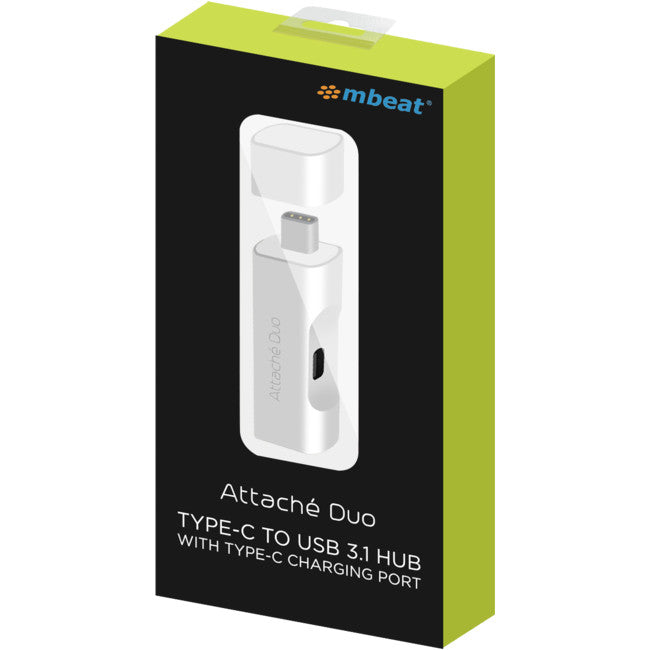 UTC02 DUO USB-C TO USB 3.1 ADAPTOR TYPE-C CHARGER ATTACHE MBEAT MB-UTC-02