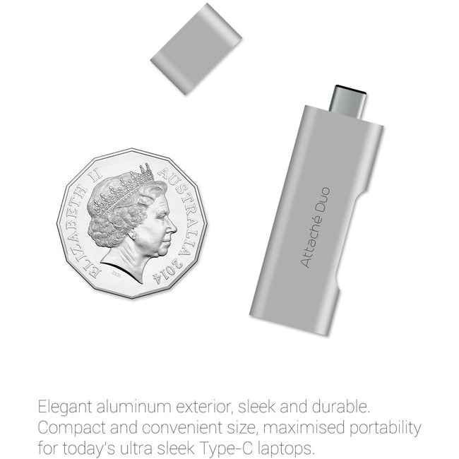 UTC02 DUO USB-C TO USB 3.1 ADAPTOR TYPE-C CHARGER ATTACHE MBEAT MB-UTC-02