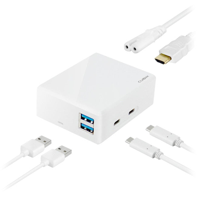 CUB01W USB-C TO USB 3.0 USB-C HDMI PD2.0 CHARGER CUBIX MBEAT MB-CUB-01W