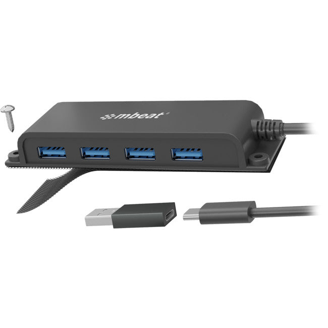 HUBE04 - MOUNTABLE 4 PORT USB-C HUB - MBEAT