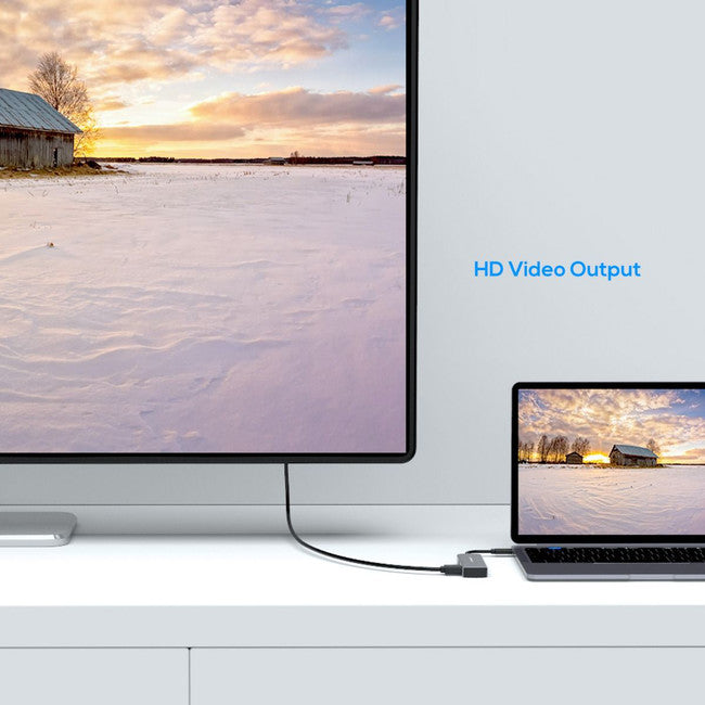 UCDX2 2 IN 1 USB-C TO HDMI VGA 4K MBEAT MB-UCD-X2