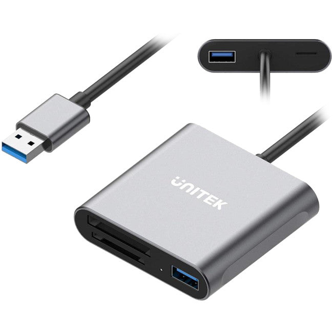 R1011A - USB3.2 XQD SD TF CARD READER - UNITEK