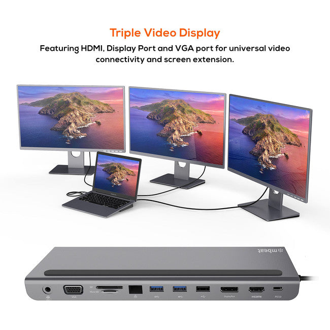 DOCKD11 - USB-C 11-IN-1 MULTIPORT DOCK - MBEAT