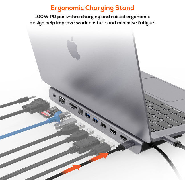 DOCKD11 - USB-C 11-IN-1 MULTIPORT DOCK - MBEAT