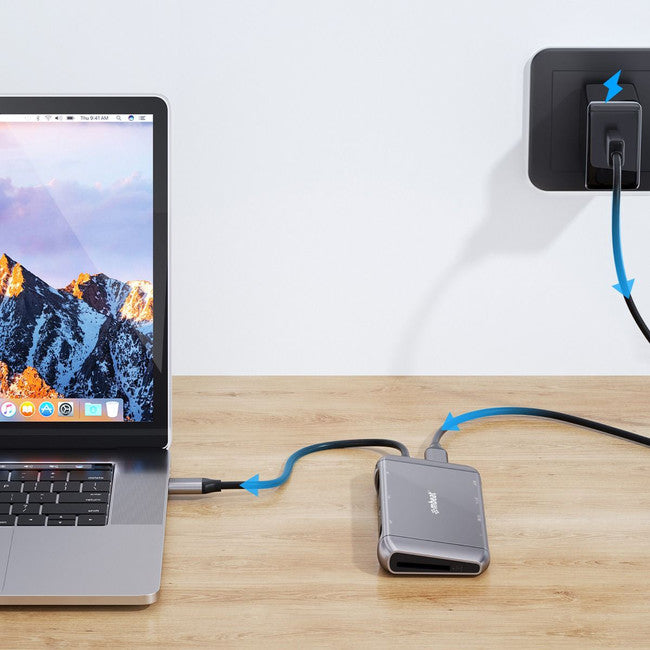 UCDX11 9 IN 1 USB-C TO DUAL HDMI DOCK 4K MBEAT MB-UCD-X11