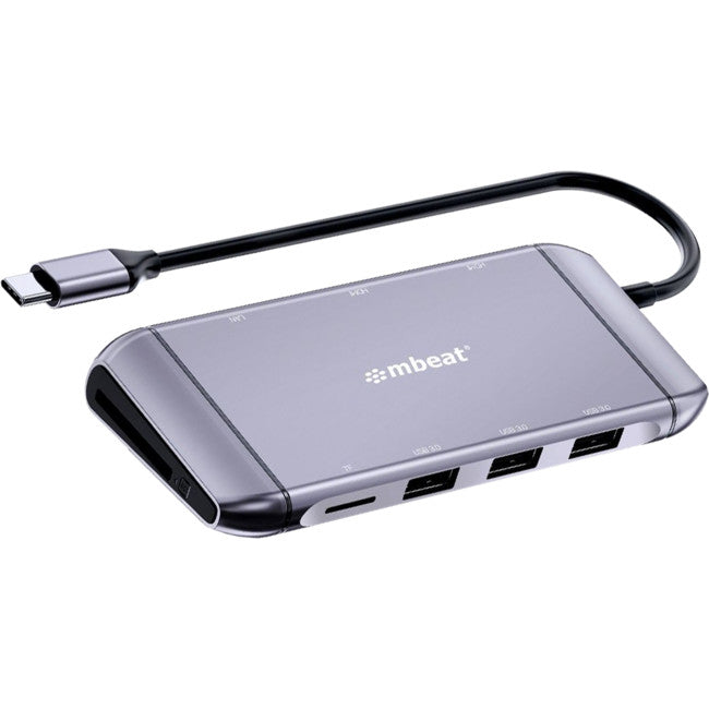 UCDX11 9 IN 1 USB-C TO DUAL HDMI DOCK 4K MBEAT MB-UCD-X11