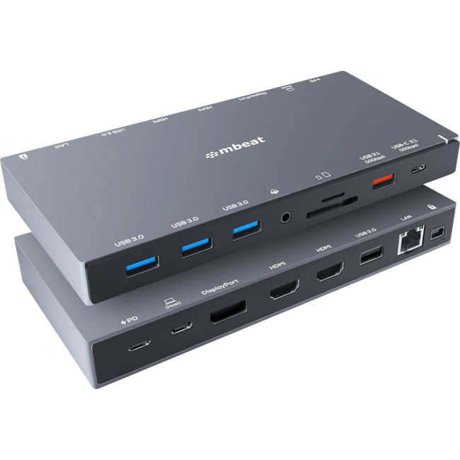 UCDX15 15 IN 1 TRIPPLE DISPLAY USB-C DOCK MBEAT 09050894