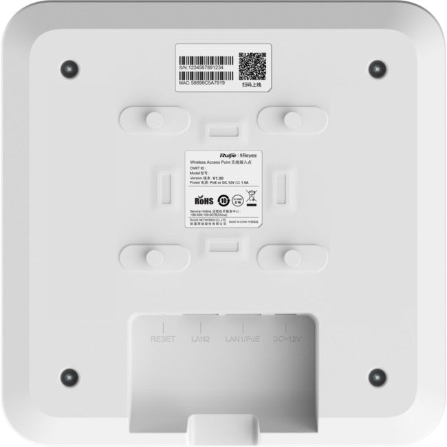 RAP2260G WI-FI 6 1775MBPS CEILING ACCESS POINT REYEE 09050995