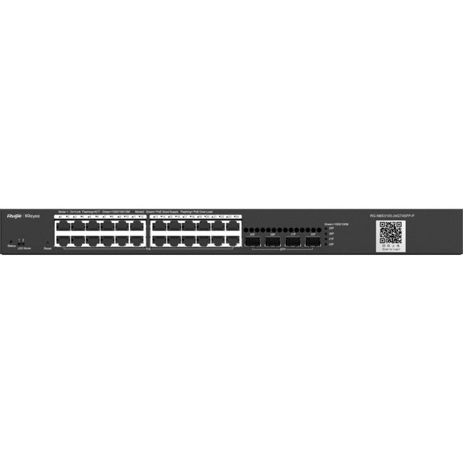 NBS310024GT-P 28-PORT GIGABIT LAYER 2 CLOUD MANAGED POE SWITCH REYEE 09051000