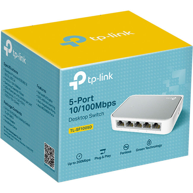 TLSF1005D 5 PORT ETHERNET SWITCH / HUB MINI DESKTOP 10/100M TP-LINK TP-LINK TL-SF1005D