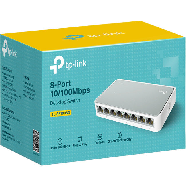 TLSF1008D 8 PORT ETHERNET SWITCH / HUB DESKTOP 10/100M TP-LINK TP-LINK TL-SF1008D