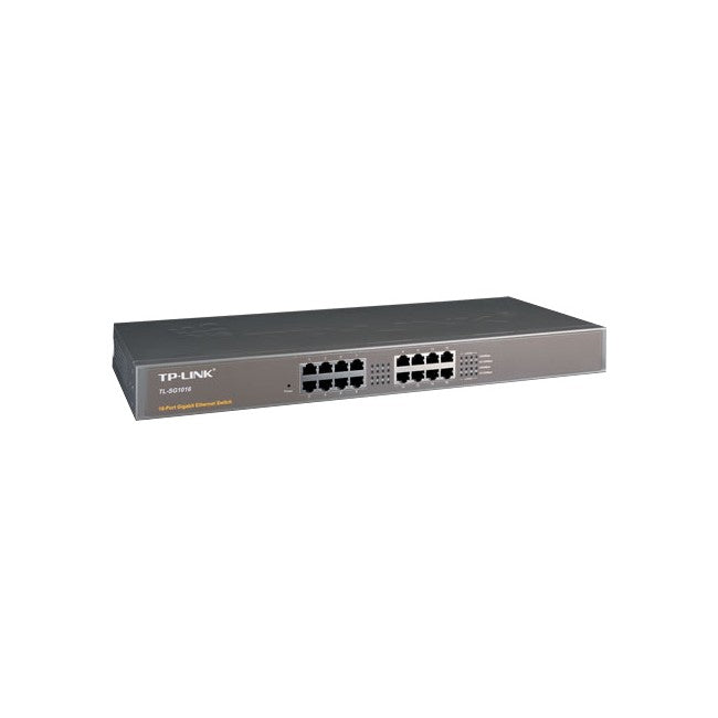 TLSG1016 16 PORT GIGABIT NETWORK SWITCH METAL RACK MOUNT 10/100/1000M TP-LINK TL-SG1016