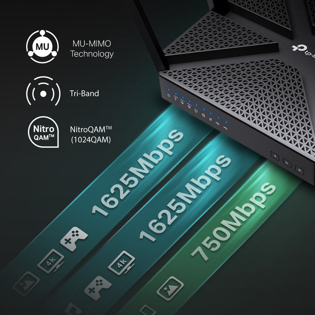 ARCHERC4000 AC4000 MU-MIMO TRI-BAND ROUTER TP-LINK ARCHER C4000