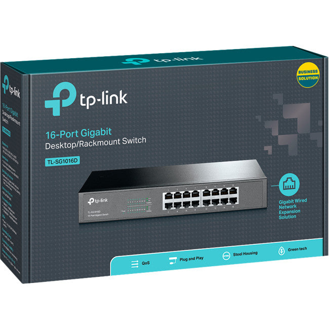 TLSG1016D 16 PORT GIGA DESKTOP SWITCH TP-LINK TL-SG1016D