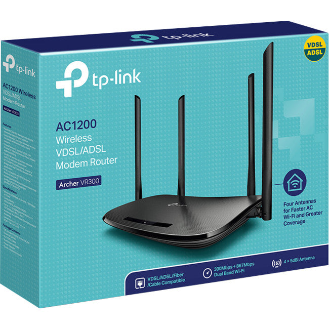 ARCHERVR300 - AC1200 ADSL MODEM ROUTER - VR300 - TP-LINK
