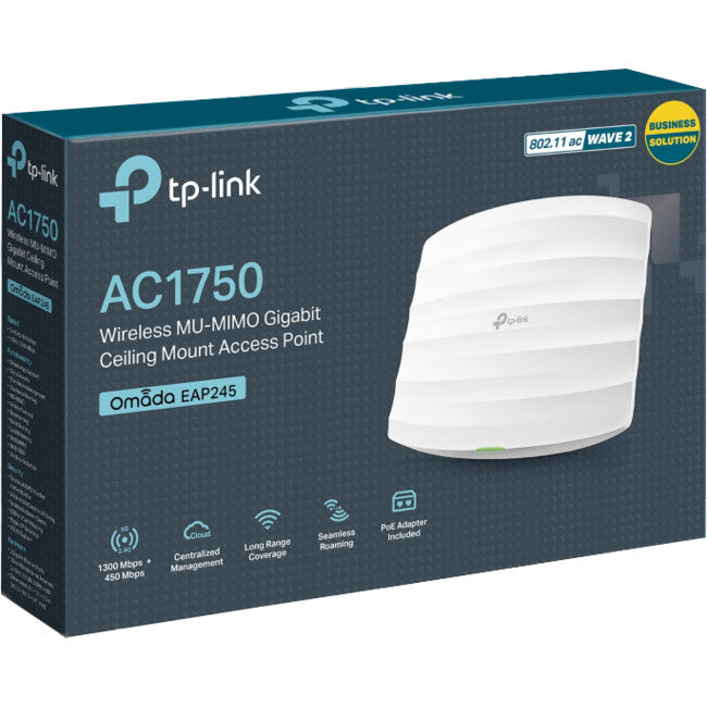 EAP245 AC1750 CEILING MOUNT GIGA AP DUAL BAND ACCESS POINT TP-LINK EAP245
