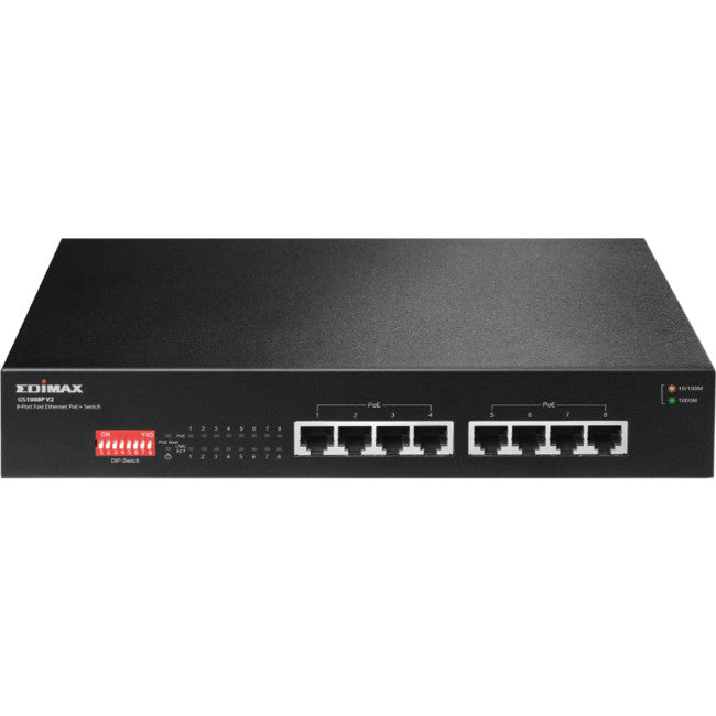 GS1008PV2 8 PORT GIGA POE SWITCH 130W 8 POE PORTS EDIMAX EDIMAX ED-GS-1008P-V2