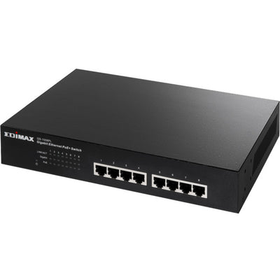 GS1008PLV2 8 PORT GIGA POE SWITCH 80W 8 POE PORTS EDIMAX EDIMAX GS-1008PL