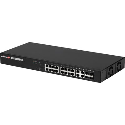 GS5416PLC 16 PORT GIGA POE SMART SWITCH 330W SFP EDIMAX GS-5416PLC