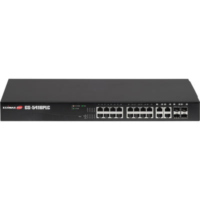 GS5416PLC 16 PORT GIGA POE SMART SWITCH 330W SFP EDIMAX GS-5416PLC