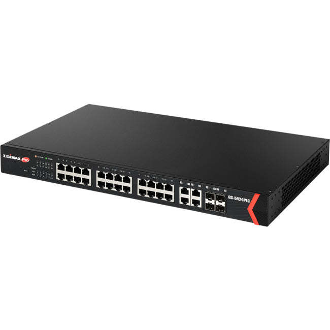 GS5424PLC 24 PORT GIGA POE SMART SWITCH 450W GIGABIT EDIMAX GS-5424PLC