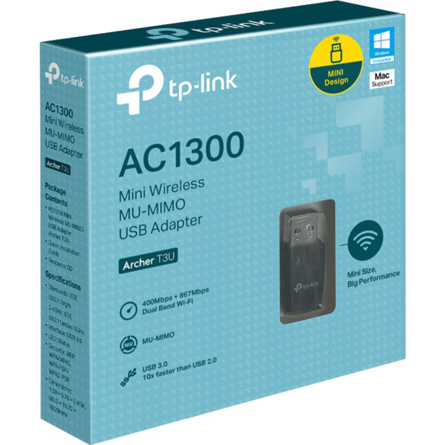 ARCHERT3U AC1300 MINI USB WIFI ADAPTER TP-LINK NWTL-ARCHERT3U